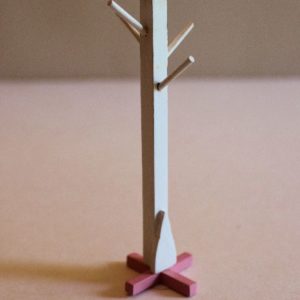 White and Pink Coat Stand