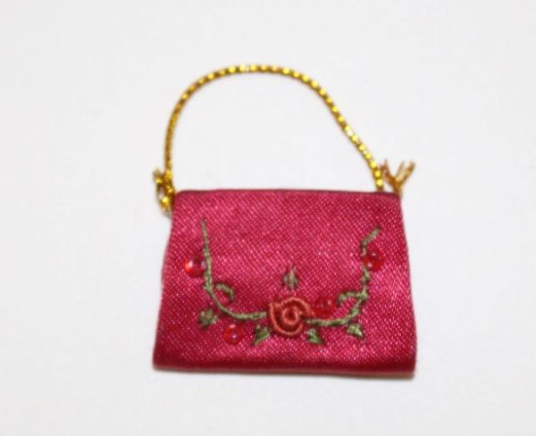 Red Satin Handbag