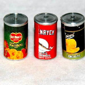 Food cans, pack of three