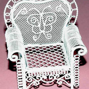 White wire chair