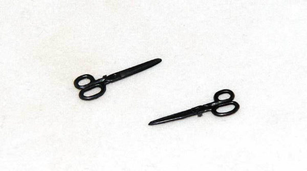 Scissors, black, 2 pack