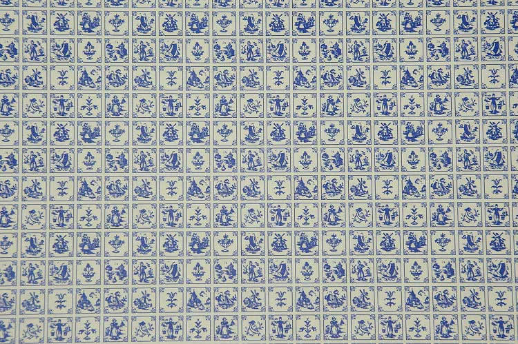 Old Dutch Tile Blue And Cream