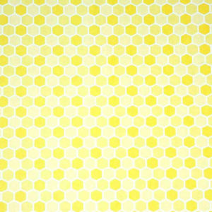 Honeycomb tile in yellow