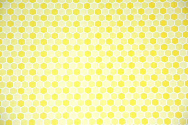 Honeycomb tile in yellow