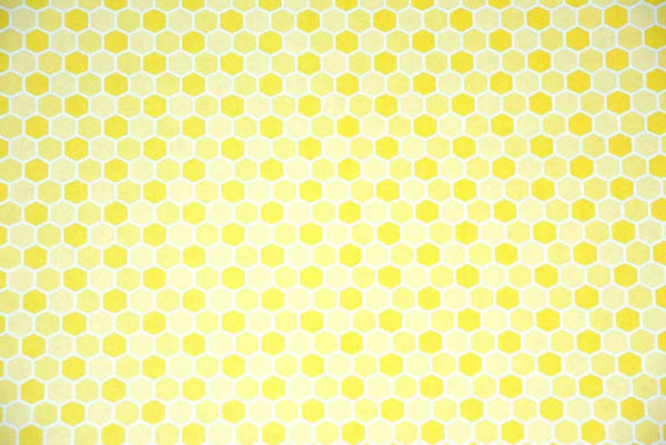 Honeycomb tile in yellow