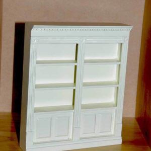 Double ivory wall unit for home or shop