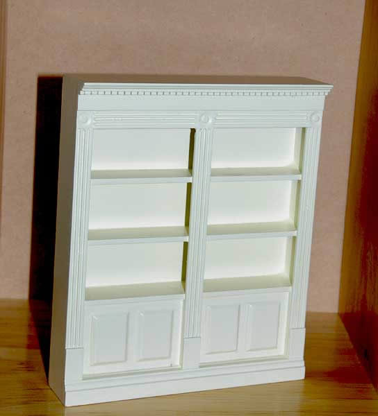 Double ivory wall unit for home or shop