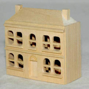 Miniature pine dollhouse