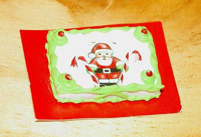 Santa Christmas cake