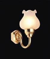 Rose bowl shaped wall sconce