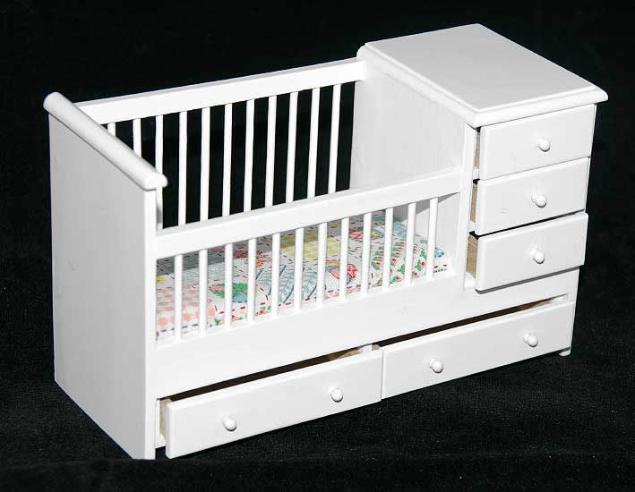 White Cot With Drawers The Doll House