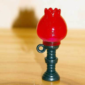 Red tulip lamp