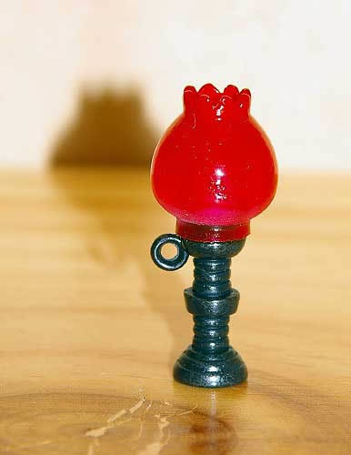 Red tulip lamp