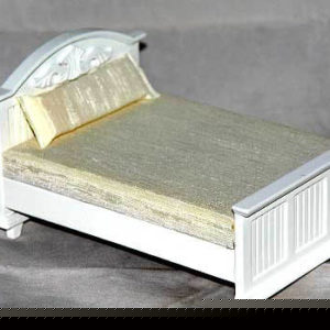 White framed bed set