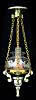 Hanging 'oil lamp' clear shade