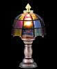 Tiffany lamp coloured
