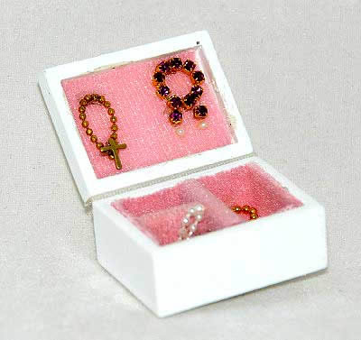 White jewellery box