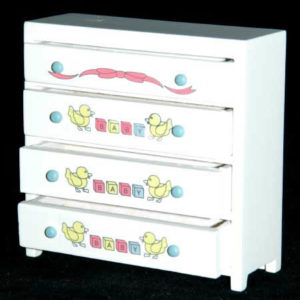 Chest of drawers with childrens pictures