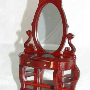 Dressing table with mirror