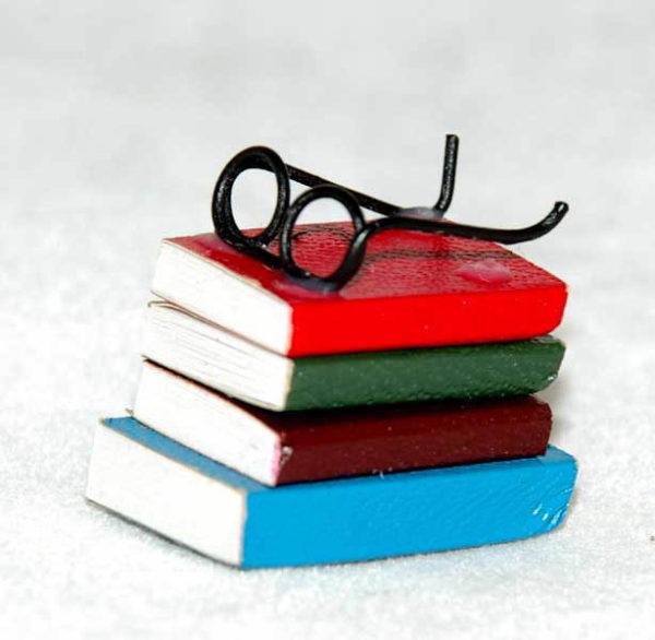 Books and glasses