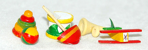 Assorted wooden nursery toys