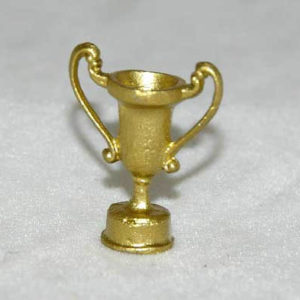 Trophy winning gold cup