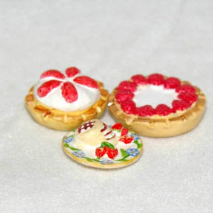 Pie desserts set of 3