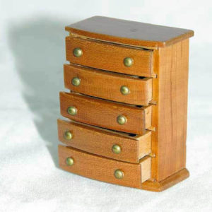 Walnut chest with drawers