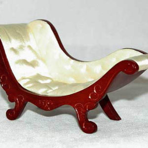 Day bed with cream satin