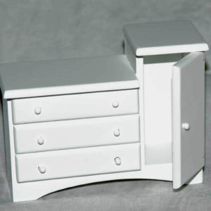 Change  table/chest with drawers, white