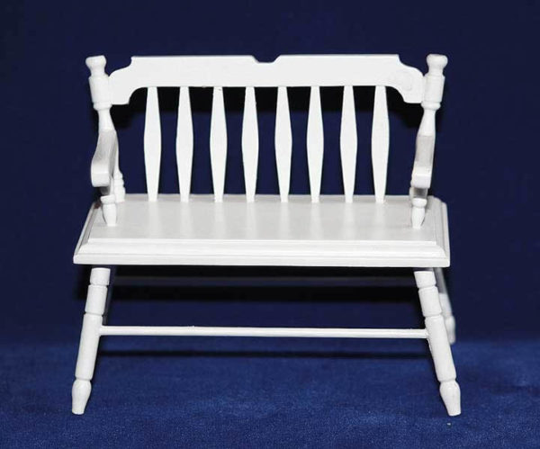 Garden Seat  - white timber