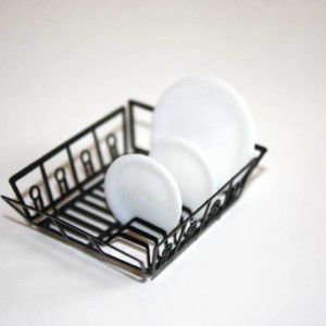 Dish rack, black