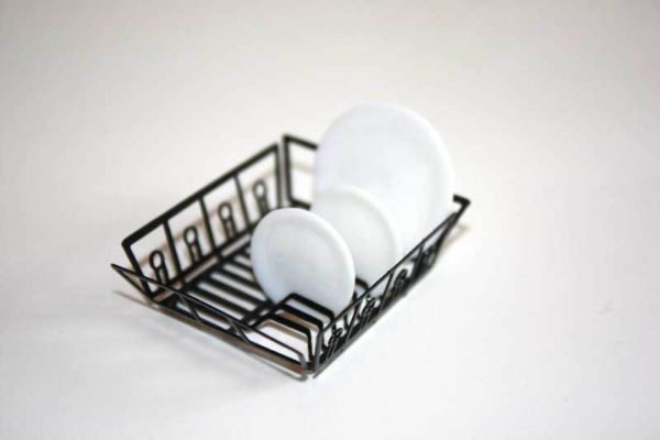 Dish rack, black