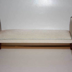 Bedroom sofa, cream silk