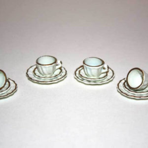Cup/saucer and plate - set 4