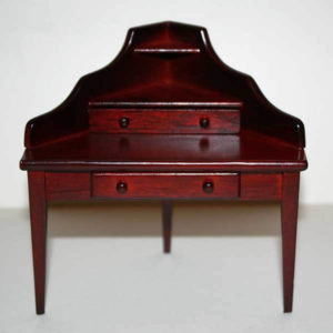 Corner mahogany writing desk