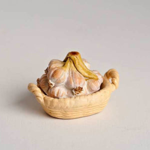 Garlic  topped tureen dish