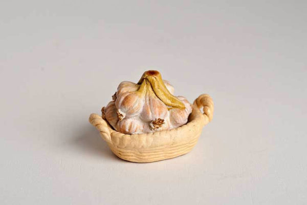 Garlic  topped tureen dish
