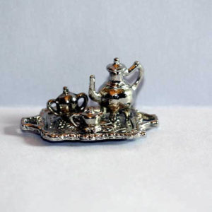 Tea set 4 piece silver