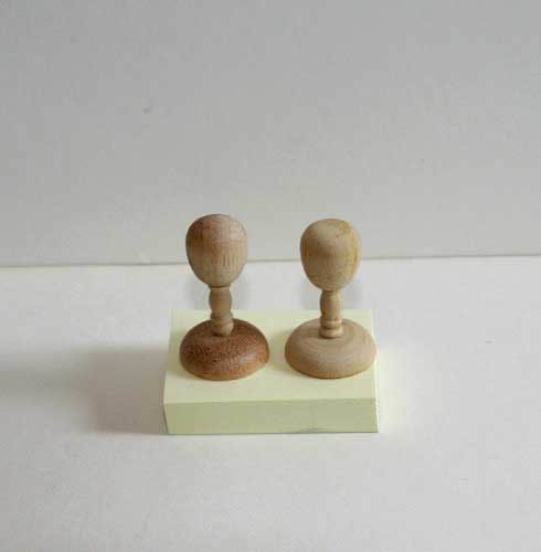 Wooden hat stands