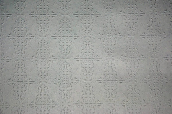 Embossed paper for metal ceilings, large pattern