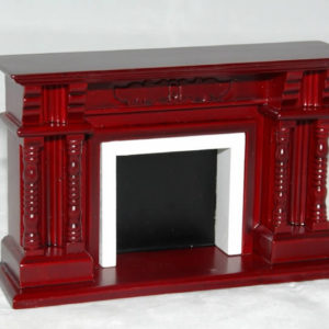 Mahogany fireplace