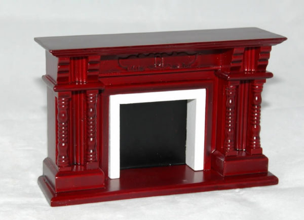 Mahogany fireplace