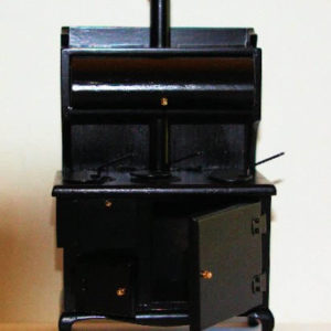 Black timber stove