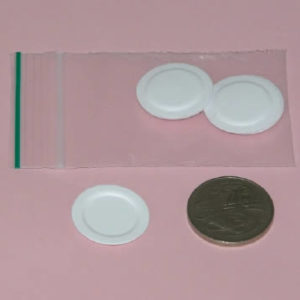 Round paper plate, 2.5cm