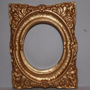 Gold frame, heavily embossed