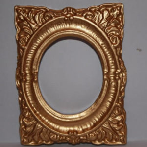 Gold frame, heavily embossed