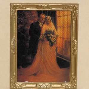 Portrait, bride and groom