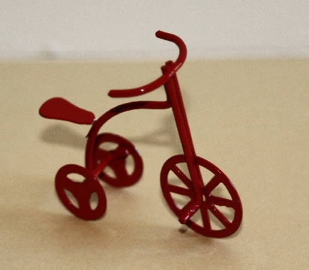 Red metal bike