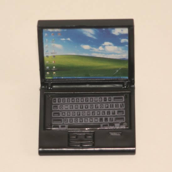 Computer black plastic laptop